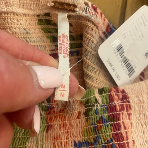 Free People Women Morning Glory Maxi Cotton Stretchy Flowing Long Sleeve New M-L - Picture 13 of 16